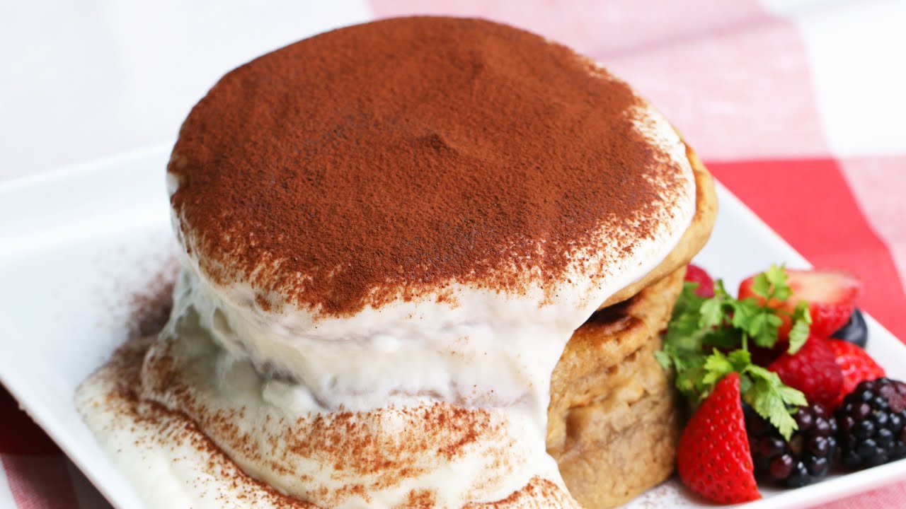 カフェメニューをおうちで ふかふかティラミスパンケーキ