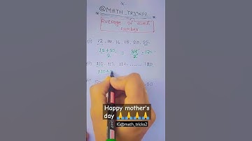 Tricks of average of even number 📖📖📖📖👉👉@math_tricks2 #average #averagetricks  #mathpoint #mathpower