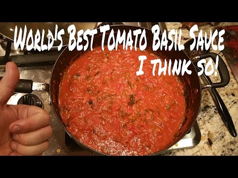 How to make homemade tomato basil sauce!