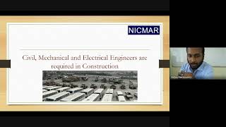 Webinar on "Opportunities for Civil, Mechanical and Electrical Engineers in Construction Management"