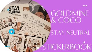 Sticker book flip through with Goldmine and Coco's Stay Neutral and Elevated and Sophisticated screenshot 2
