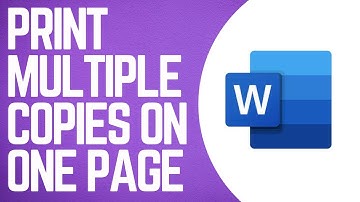 How To Print Multiple Copies On One Page In Word