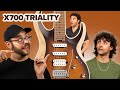 Електрогітара CORT X700 TRIALITY (OPEN PORE BLACK BURST)