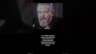 Orson Welles criticizes Elia Kazan's betrayal of other directors during McCarthy era #filmhistory