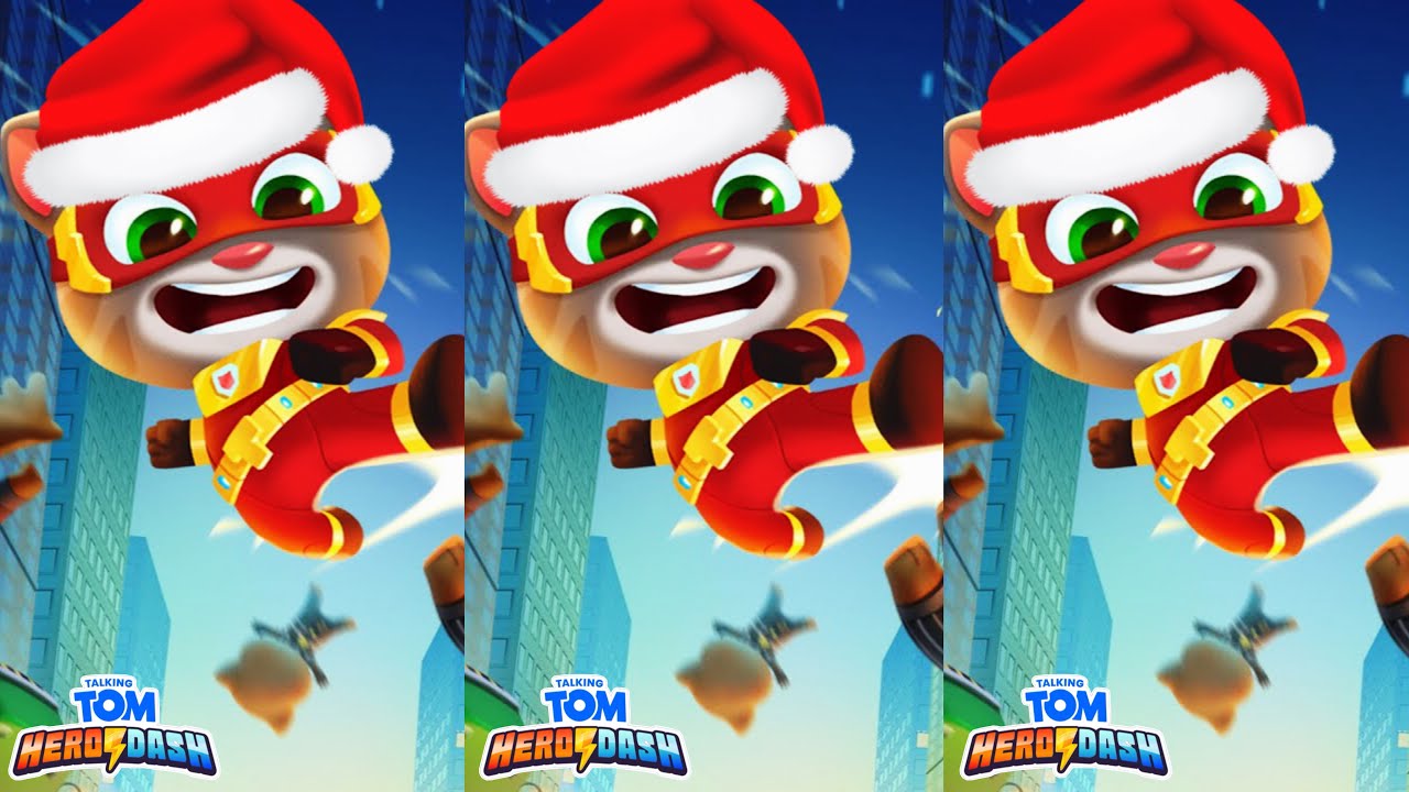 Talking Tom Hero Dash Christmast - Talking Tom vs All Additional Missions (Gameplay #633)