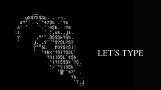 13 Minutes of Typing | ASCII Art Process + Keyboard Sounds