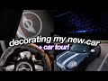 DECORATE MY NEW CAR WITH ME + CAR TOUR!