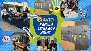 Whittier Elementary School, AVID Family Literacy Night 2025