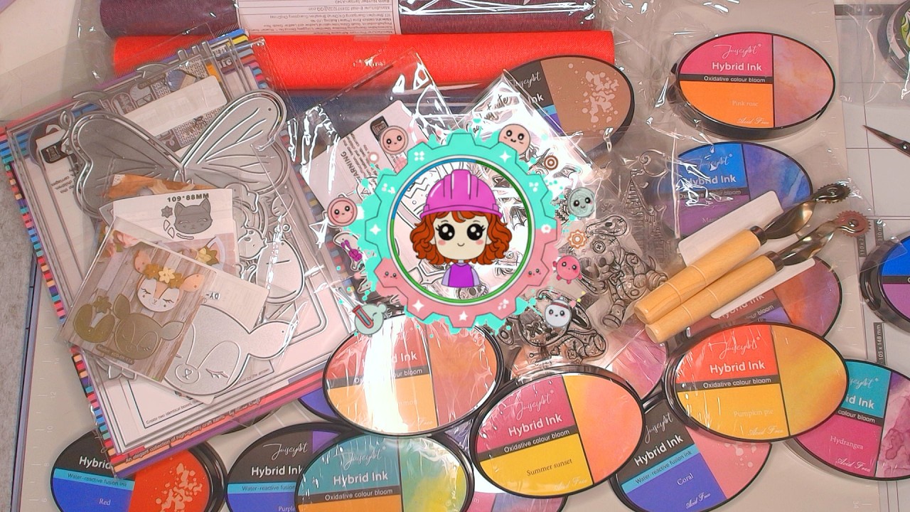 Temu Bastel Haul 03.03.2026-  Marble Effekt und Waterreaktive Stempelkissen, Stanzen, Stempel uvm