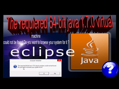 Eclipse the requiered 64-bit java 1.7.0 virtual machine could not be found  2019 Затмение не удалос