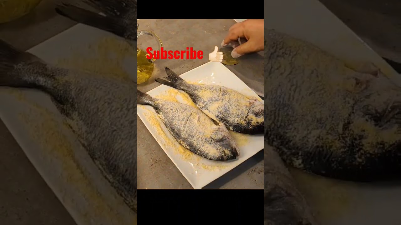 delicious pan sea bream recipe🐟leckeres Rezept für Meerbrassen in der Pfanne,tava çipura,
