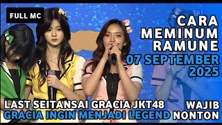 FULL MC CARA MEMINUM RAMUNE (RAMUNE NO NOMIKATA) STS GRACIA JKT48 | 07 SEPTEMBER 2025