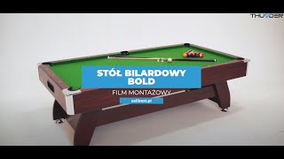 Stół bilardowy THUNDER BOLD - film montażowy