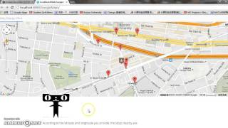 Introduction google map web app by Peng Lin screenshot 1