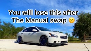 Cons of swapping your 7th gen Maxima!! We lost this after the Manual swap #cars