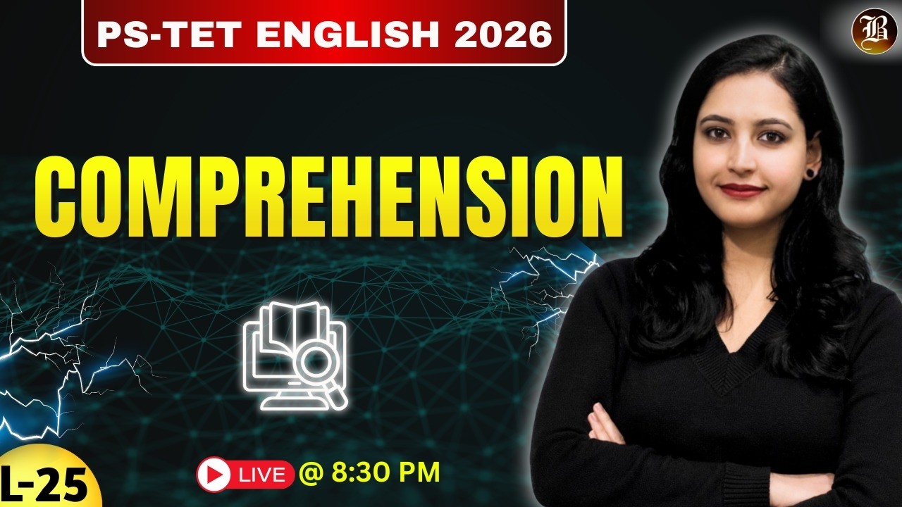 PSTET English 2026 | Comprehension  Part-23 | FREE Live Class (Paper-2)