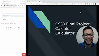 CS50 Final Project: Calculus Calculator screenshot 1