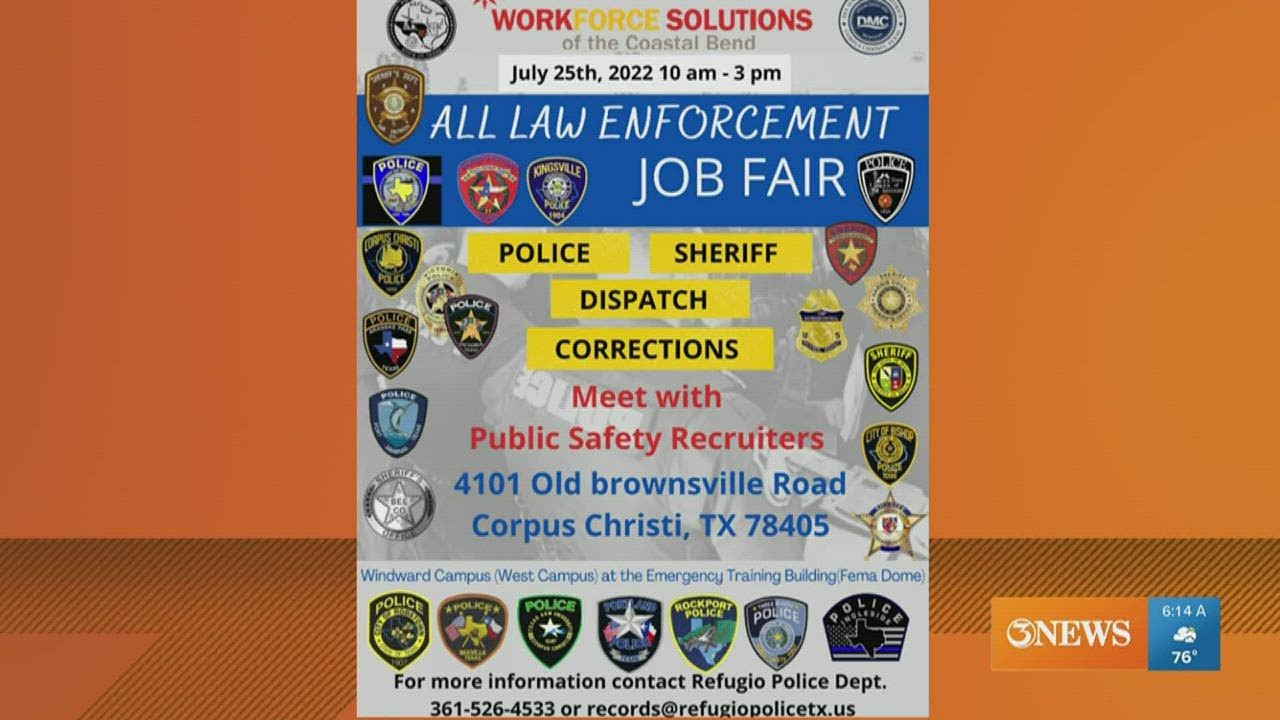 Refugio Police Department and Workforce Solutions of the Coastal Bend will host law enforcement publ