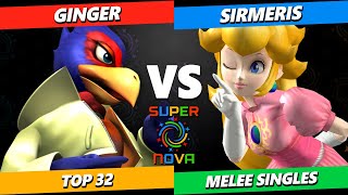 Supernova 2025 - Ginger (Falco) Vs. Sirmeris (Peach) Smash Melee Tournament