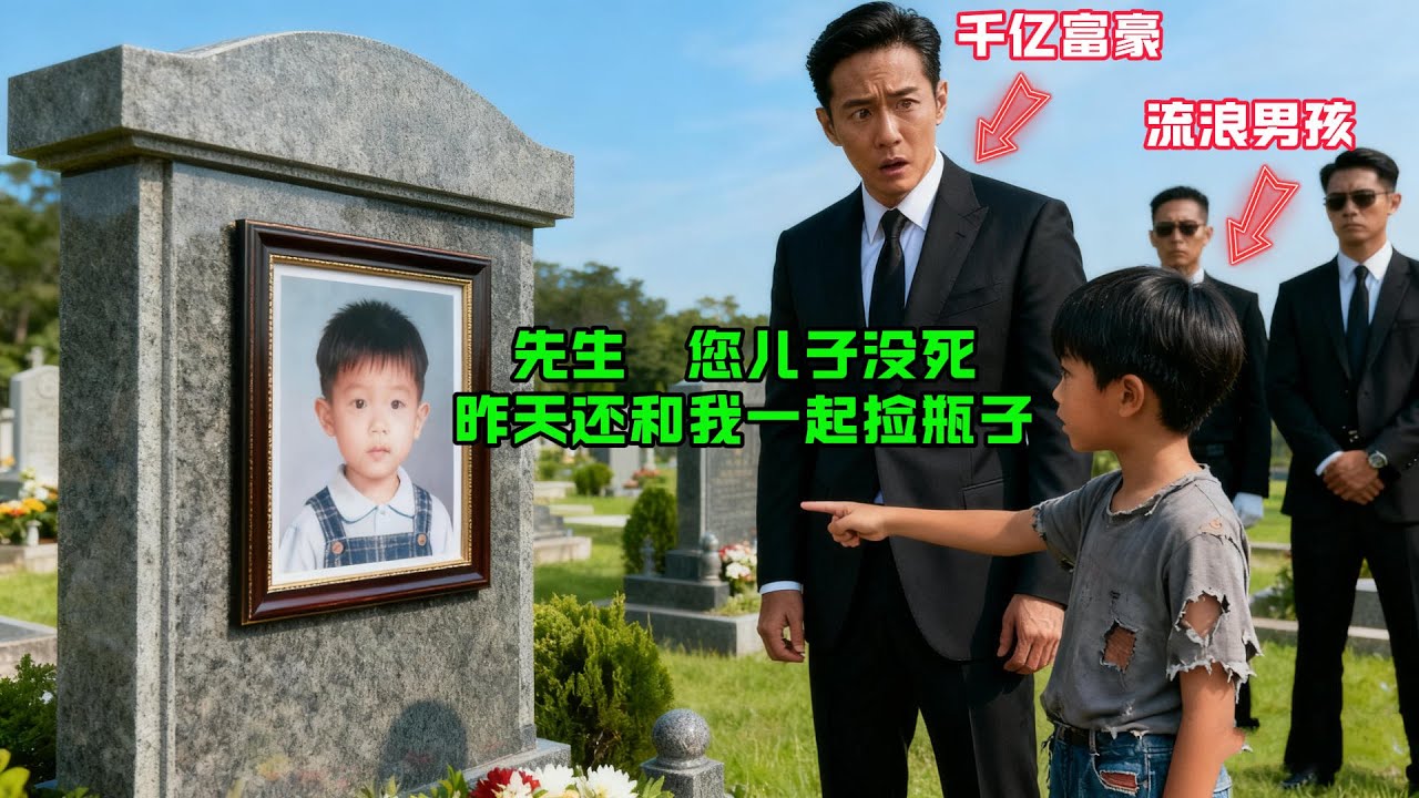 “先生，您兒子沒死，我昨天還和他一起撿瓶子！”流浪男孩的話讓這位千億富翁震驚後，淚流滿麵！#感人故事 #感人壹幕 #故事分享