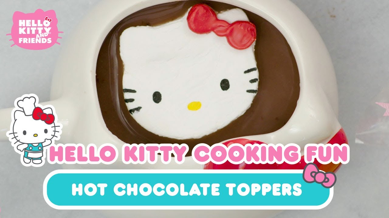 DIY Hello Kitty Marshmallow Hot Chocolate Toppers Hello Kitty Cooking Fun YouTube