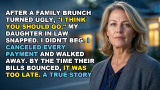 I Think You Should Go, My Daughter-in-Law Said—So I Cut All Financial Help and Started...