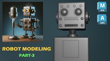 How to create 3D Robot (Part-3) - Autodesk Maya Hard Surface Tutorial