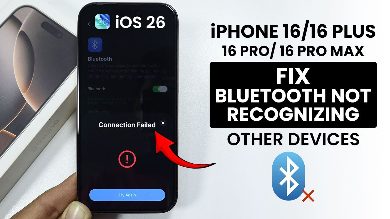 [iOS 26] iPhone 16 / Pro Max: Fix Bluetooth Not Recognizing Other Devices