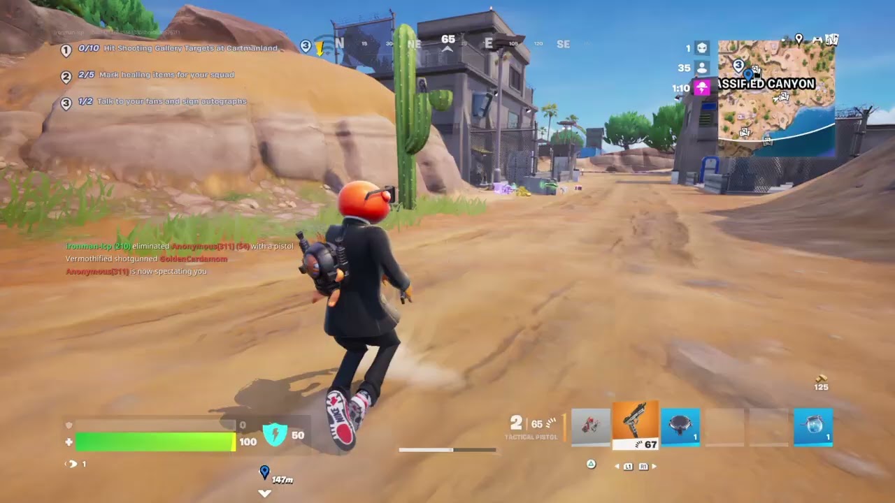 First fortnite game I streamed