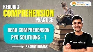 NTA UGC NET 2021 | Reading Comprehension Practice by Bharat Kumar | Read Comprehension PYQ Solution