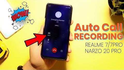 Realme 7/7 Pro: AUTO CALL Recording Enable Now | How to enable Auto Call Recording on Narzo 20 Pro 🔥