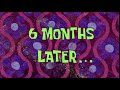 6 months later  spongebob time card 168