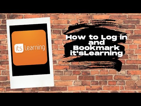 Logging in and Bookmarking ItsLearning