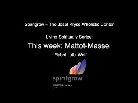 Mattot-Massei - Your Weekly Mission - By Rabbi Laibl Wolf-