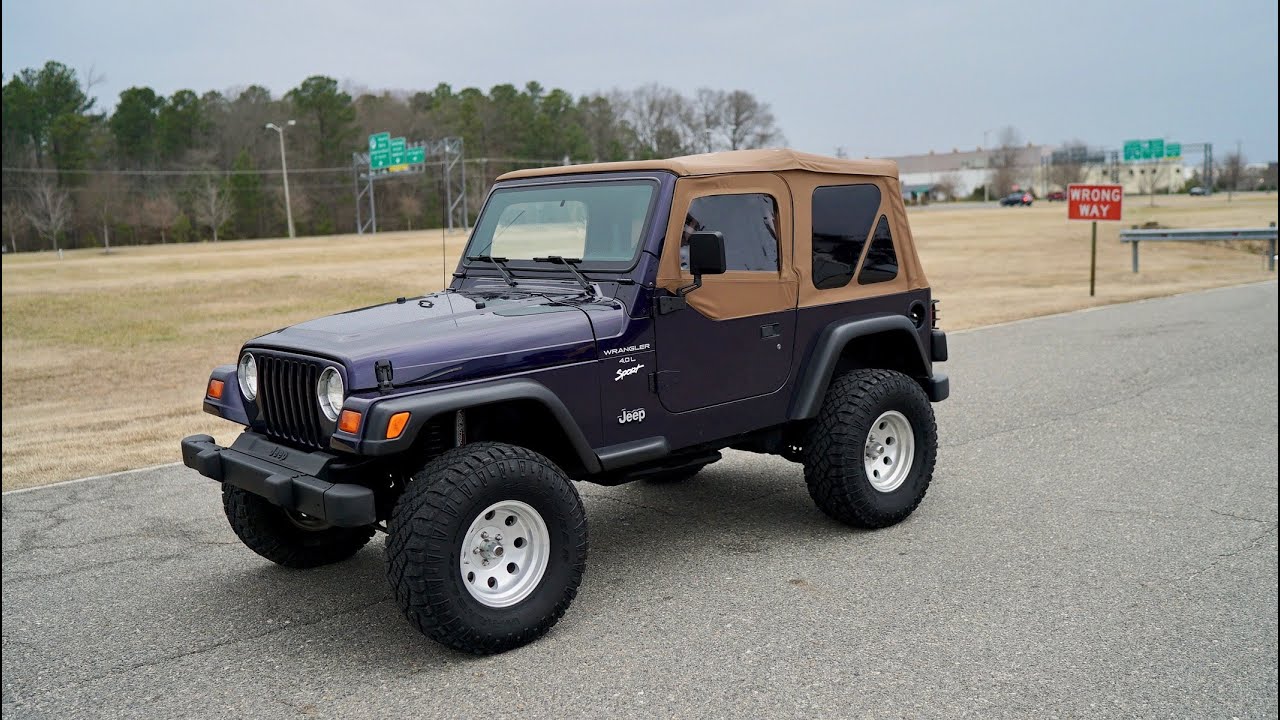 Jeep Wrangler 1998 TJ WITH ONLY 55K MILES FOR SALE - YouTube