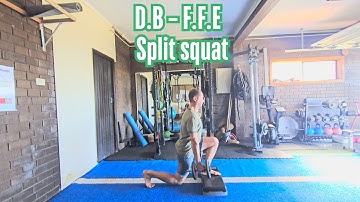 D.B – F.F.E Split squat