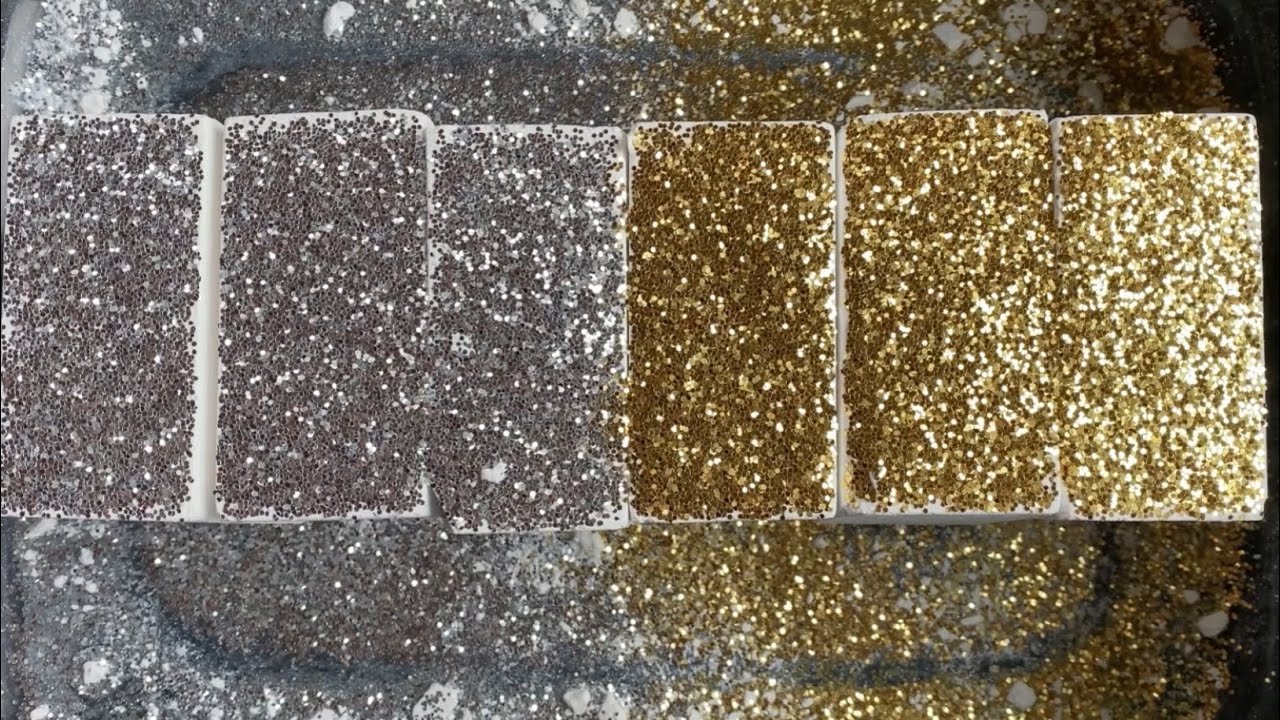 Picsil Gym Chalk Crush with GLITTER 6 Blocks ASMR Sleep Aid YouTube