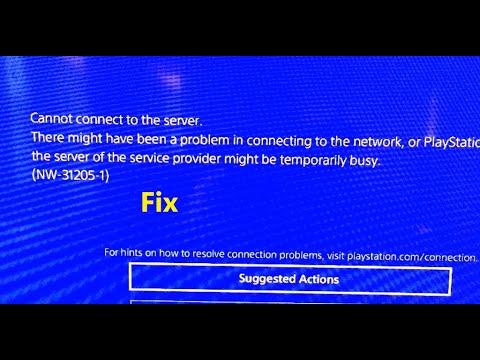 How To Fix NW-31205-1 Cannot Connect To The Server | Internet Connection Failed PS4
