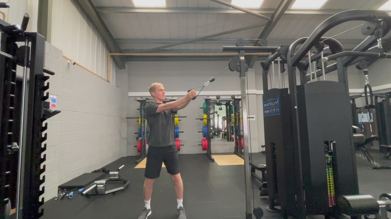 Cable Woodchop High to Low Demonstration YouTube