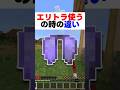 エリトラを使うときの違い#マイクラ #shorts #あるある