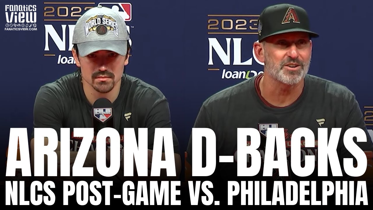 Corbin Carroll & Torey Lovullo Reaction to Arizona D-Backs Making World Series, Upsetting Phillies