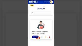 How to add your reports on Health Files