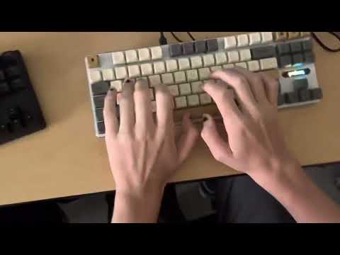 lubed + filmed lavenders, tape mod, foam mod, holee mod, durock stabs sound test in school