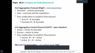 09 - CCNA Exam v1.1 (200 301) -  Link Aggregation with Cisco Etherchannel