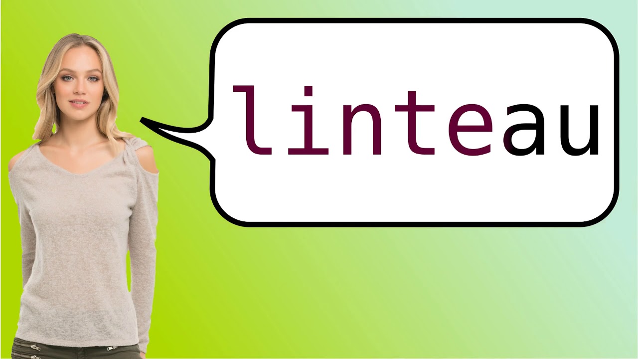 How to say 'sill' in French? YouTube