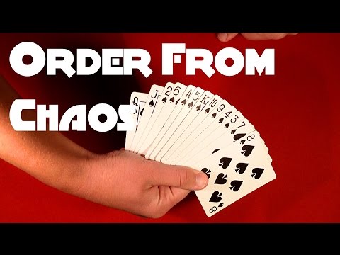great card trick order from chaos youtube