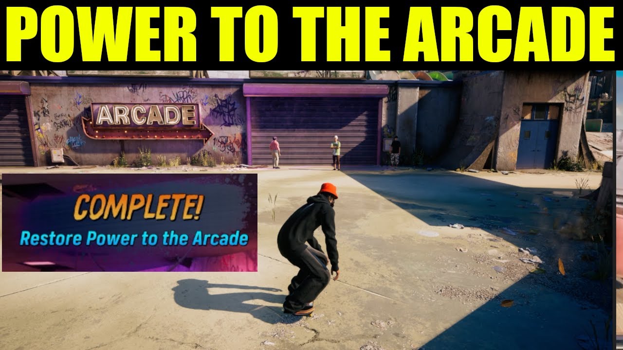 Tony hawk Pro Skater 4 - How to "restore power to the arcade" Waterpark Park goals (THPS4)