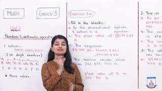 Celebrity Class 5 - Mathematics - Chapter 01 - Lecture 1 - Exercise 1a (Q1 -Q2) - Allied School Net Worth