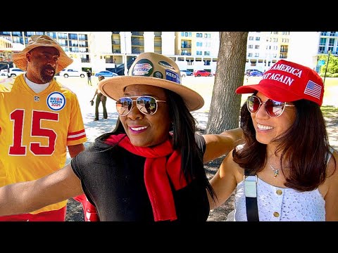 BiDEN Voter Confronts Trump Supporters with Football Brain - try not to laugh
