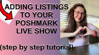 How to add listings to your Poshmark Live Show| Quick listing|Mystery item listing|#poshmark#resale